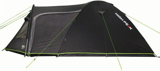 High Peak Mesos 4 Winter Camping Tent Tunnel Black with Double Cloth for 4 People Waterproof 4000mm 360x240x130cm
