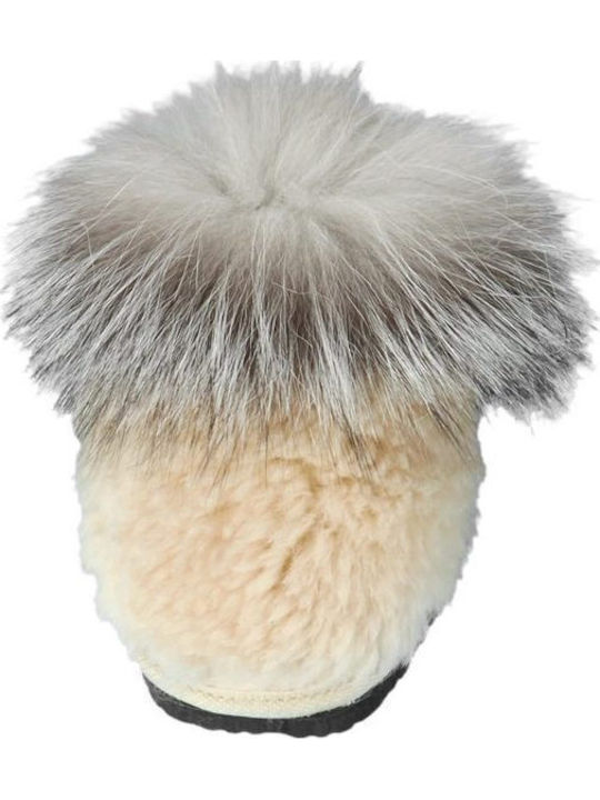 Anatomic Women's Slippers with Silver Fur