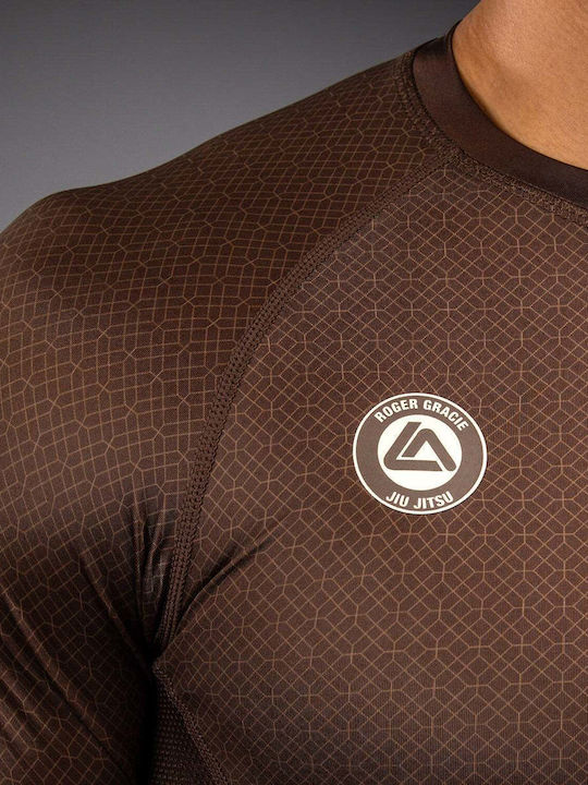 Venum Männer Kurze Ärmel Kampfsportshirt VENUM-06052-058 Für Jiu-Jitsu Braun