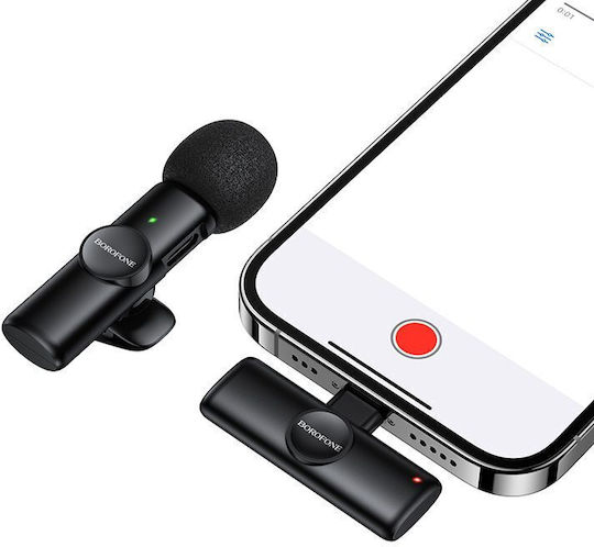 Borofone BFK16 Lightning Wireless Electret Lapel Microphone for Mobile