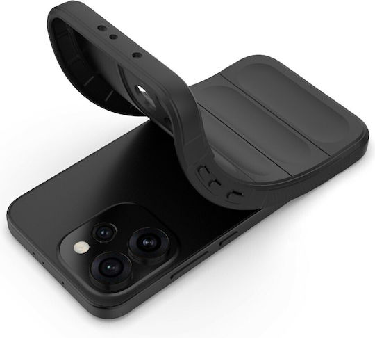 Magic Shield Silicone Black Back Cover (Oppo Reno15 Pro 5g)