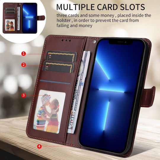 Basic Brown Wallet (Oppo Reno15 Pro 5g)