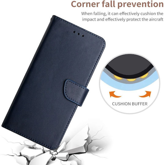 Leather Blue Wallet (Oppo Reno15 Pro 5g)