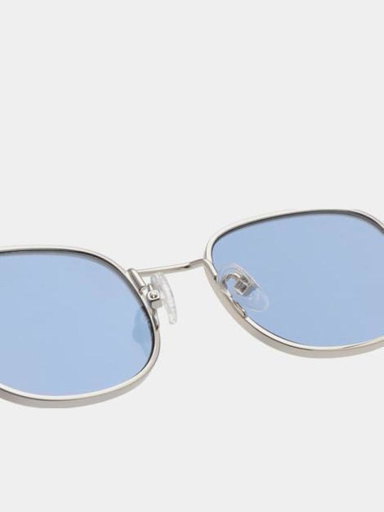 A.Kjaerbede Unisex Sunglasses with Silver Metal Frame and Silver Mirror Lens KL2505-003