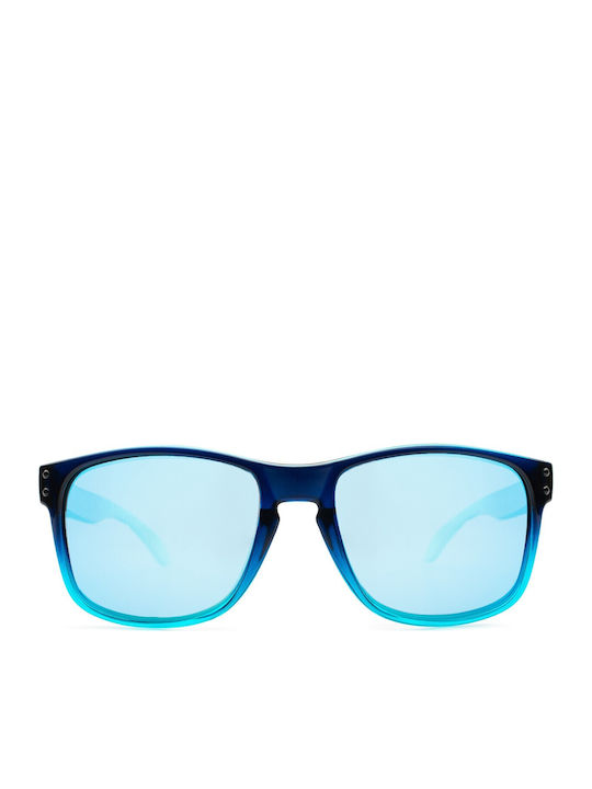Northweek Bold Crystal Unisex Γυαλιά Ηλίου με Μπλε Κοκκάλινο Σκελετό και Μπλε Καθρέφτη Φακό