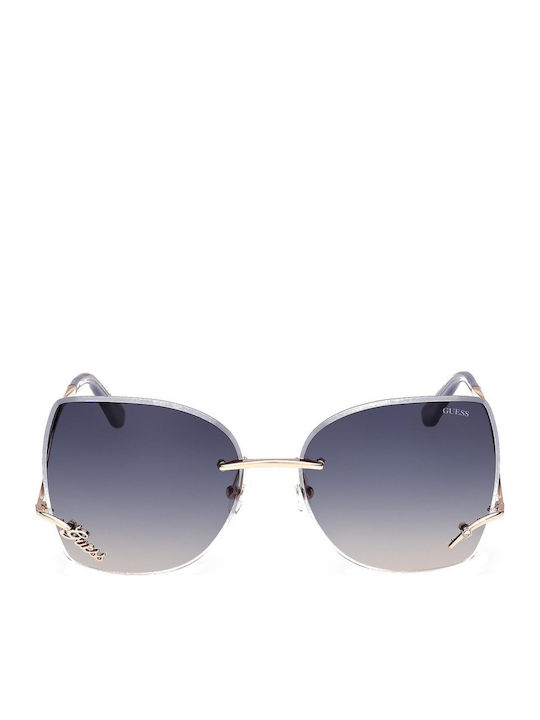 Guess Women's Sunglasses with Gold Metal Frame and Gray Gradient Lens GU00269 28B