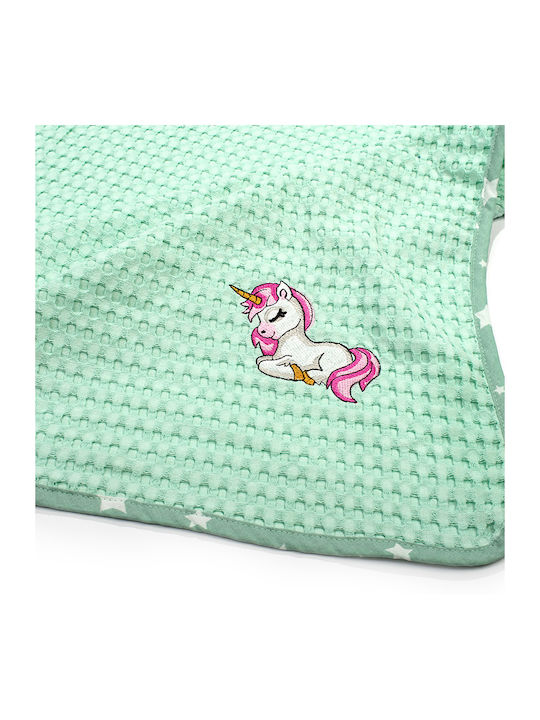 Dimcol Nursery Swaddling Blanket Unicorn 80x110cm