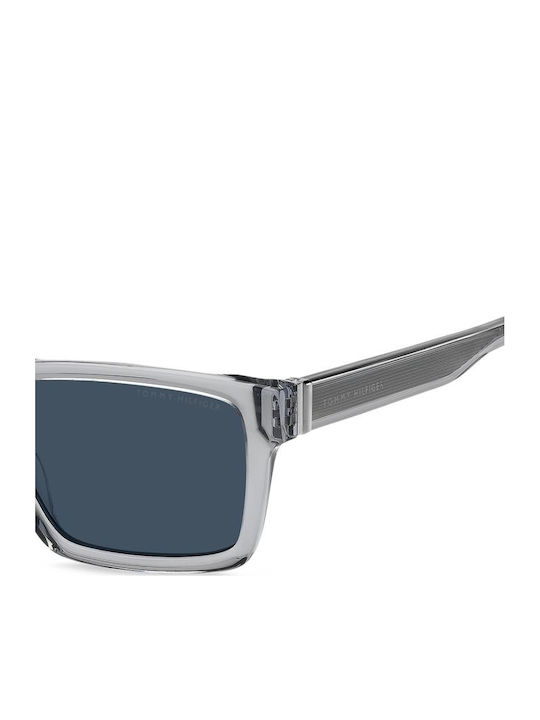 Tommy Hilfiger Unisex Sunglasses with Gray Horn-Rimmed Frame TH2309/S KB7/KU