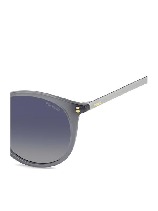 Polaroid Unisex Ochelari De Soare Cu Culoare Full Face Argintie Și Lentilă Oglindă Albastră PLD4206/S/X YB7/Z7