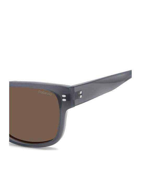 Polaroid Unisex Sunglasses with Blue Frame and Brown Lens PLD6252/S/X XW0/SP