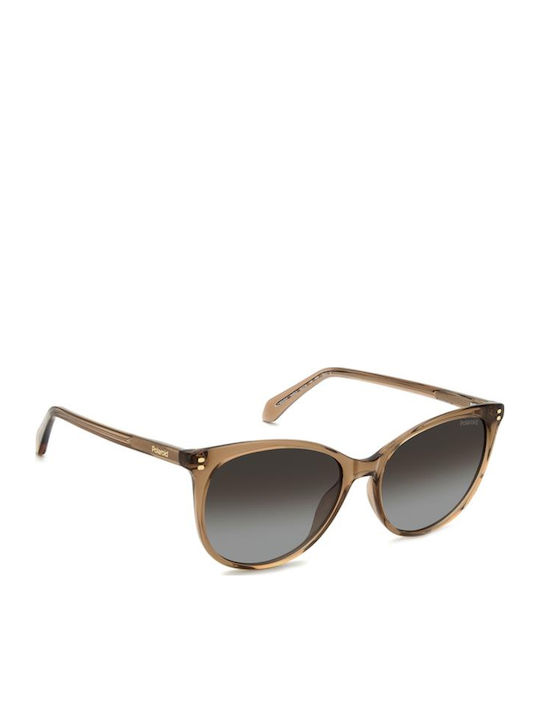 Polaroid Unisex Sunglasses with Beige Frame and Beige Lens PLD4200/S/X HAM/LA