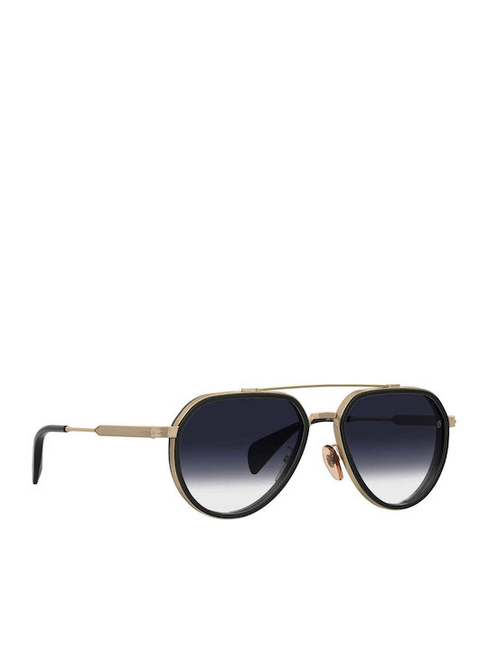 David Beckham Unisex Sunglasses with Gold Metallic Frame and Gold Lens DB 1226 G S RHL 84