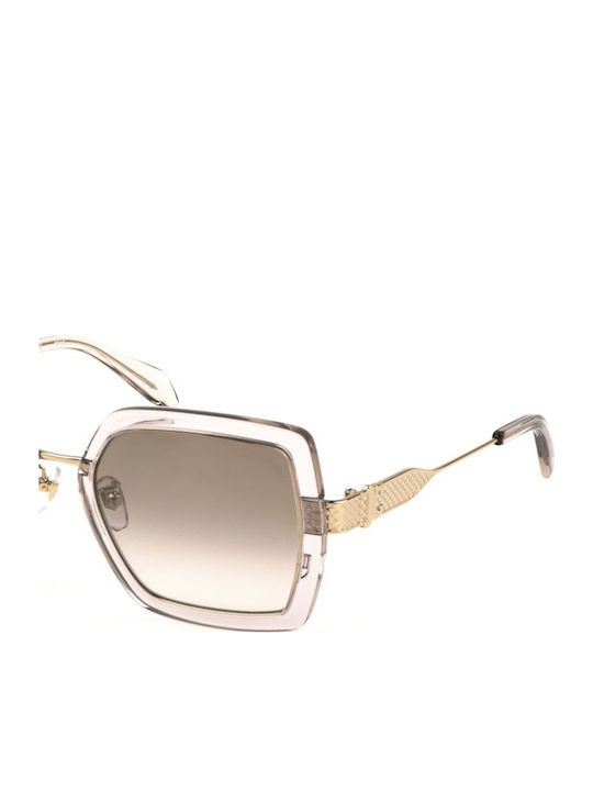 Just Cavalli Women's Sunglasses with Beige Frame and Brown Gradient Lens SJC041 1AHG