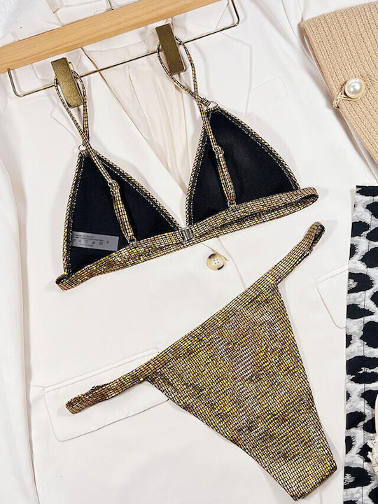 Set Bikini Brazil Χρυσό