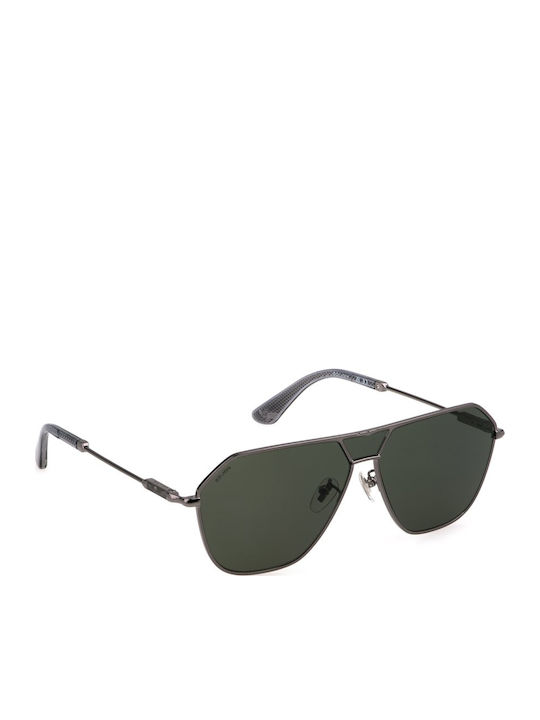 Police Unisex Ochelari de soare cu Gri Cadru și Verde Lentilă SPLL89 509Y