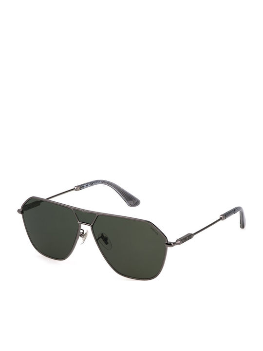 Police Unisex Ochelari de soare cu Gri Cadru și Verde Lentilă SPLL89 509Y