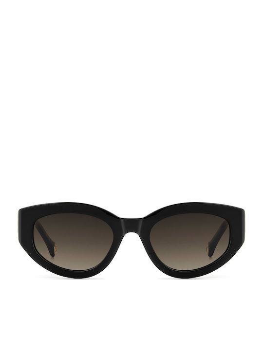 Carolina Herrera Unisex Sunglasses with Black Frame and Grey Gradient Lenses