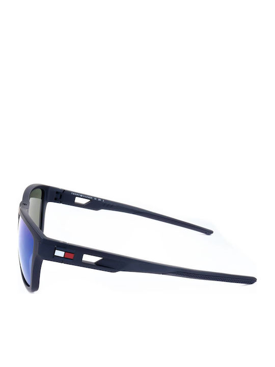 Tommy Hilfiger Men's Sunglasses with Navy Blue Plastic Frame and Blue Mirror Lens TH1951/S R7W/ZS