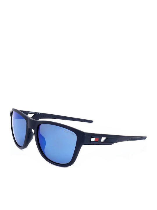 Tommy Hilfiger Men's Sunglasses with Navy Blue Plastic Frame and Blue Mirror Lens TH1951/S R7W/ZS