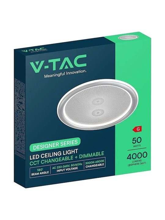 V-TAC Παραλληλόγραμμο LED Panel 50W 55x7εκ.