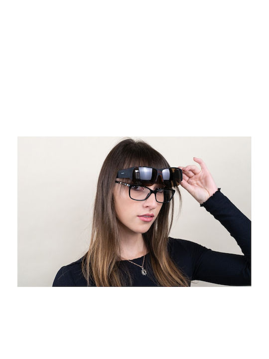 Polaroid Suncover Men's Sunglasses with Brown Tartaruga Plastic Frame and Brown Polarized Lens