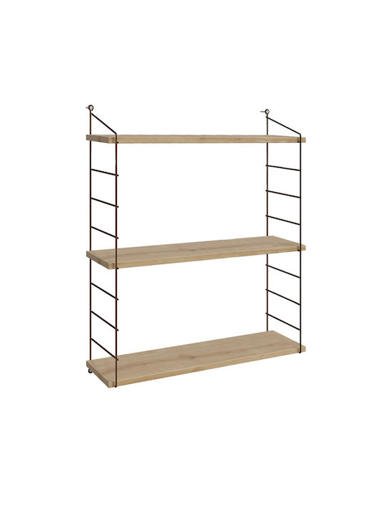 Ράφι Τοίχου Armoni Sapphire Oak 72x20x85εκ.