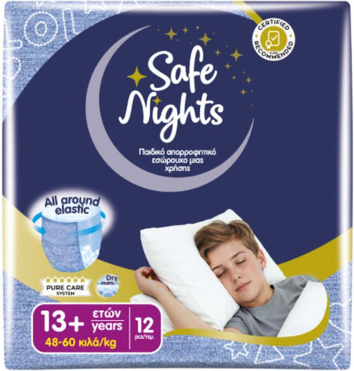 MEGA Diaper Pants Safe Nights for 48-60kg 12 Pieces