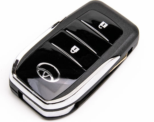 Калъф за Ключ за Автомобил Toyota Avensis Auris Hilux Corolla 2 Бутона Toy43