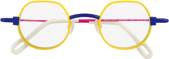 Anne et Valentin Prescription Eyeglass Frame Yellow