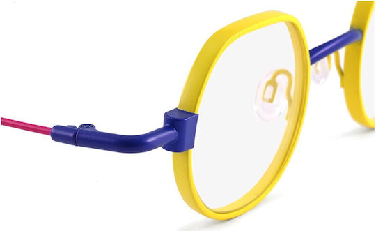 Anne et Valentin Prescription Eyeglass Frame Yellow
