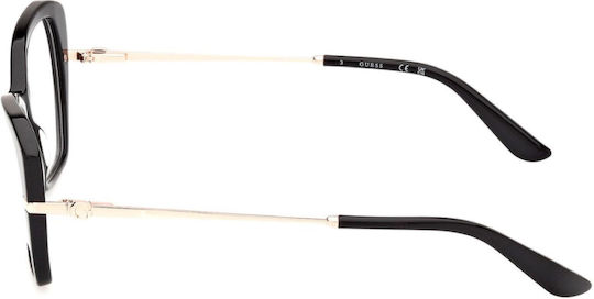 Guess Femei Rame Ochelari Ochi de pisică Negru GU50183 001