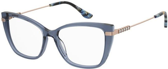 Pierre Cardin Weiblich Brillenrahmen Katzenauge Blau P.C. 8546 PJP