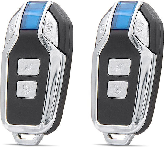 Alarmă Antifurt pentru Motocicletă și Bicicletă 12v Techstar Sirenă 120-125db Impermeabilă Ip55 Reîncărcabilă Usb-c 700mah 2 Telecomenzi 7 Niveluri de Sensibilitate Localizare