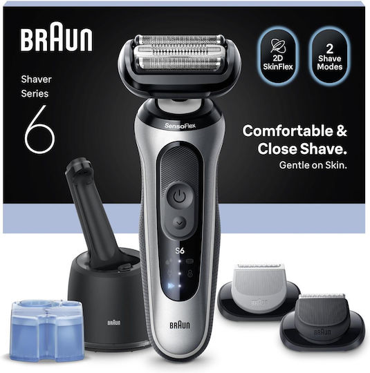 Braun Shaver B06160 Foil Ξυριστική Μηχανή Προσώπου Επαναφορτιζόμενη