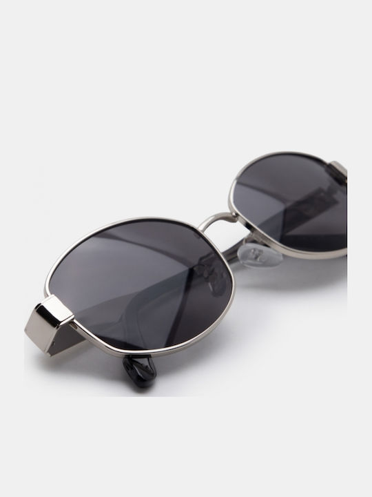 Luigi Ochelari De Soare Unisex Cu Ramă Metalică Gri Și Lentile Gri