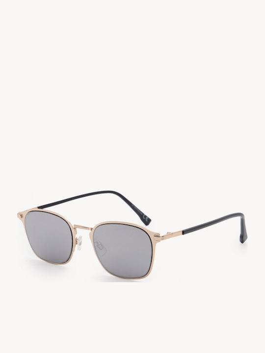 Luigi Unisex Γυαλιά Ηλίου με Γκρι Μεταλλικό Σκελετό και Γκρι Φακό