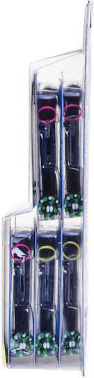 Oral-B CrossAction CleanMaximizer Electric Toothbrush Replacement Heads Black Edition XXXL Pack Black 410324 1pcs