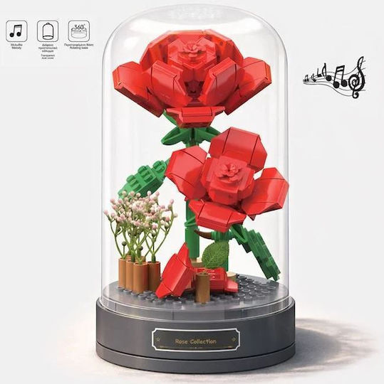 ToyMarkt Building Blocks Red Rose for 3+ Years 186 Pieces
