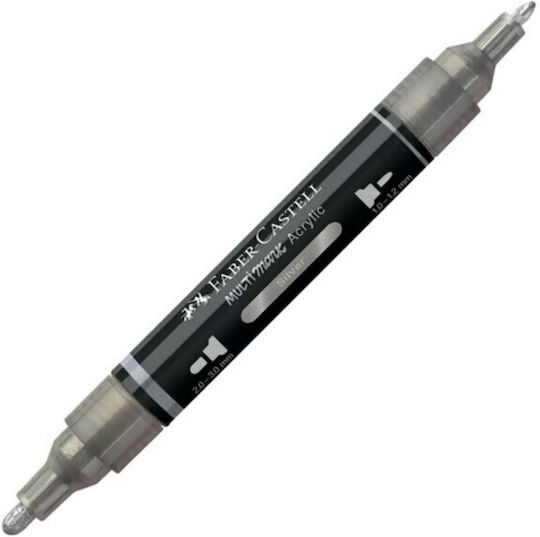 Faber-Castell Ακρυλικός Μαρκαδόρος Silver