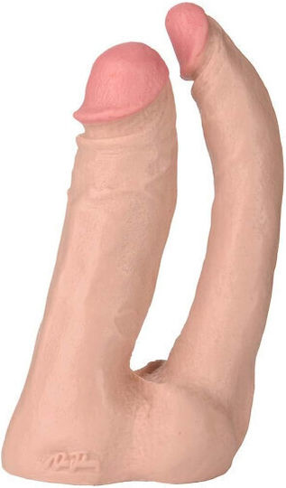 Doc Johnson Vac U Lock Doppel Ρεαλistisch Dildo Fleisch 20cm