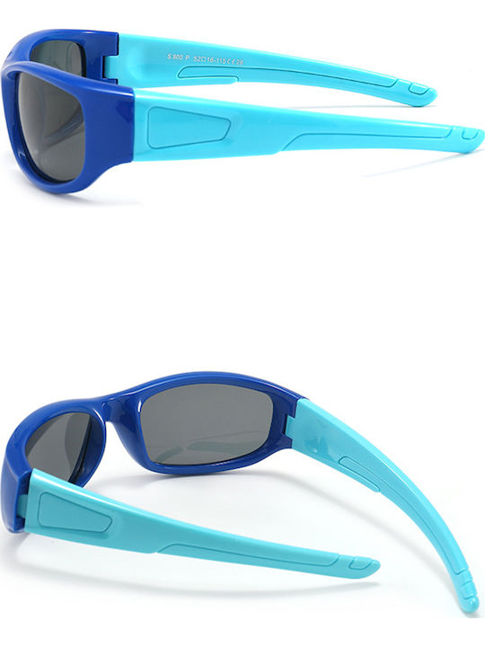 Techsuit Sportliche Kinder-Sonnenbrillen mit Polarisiertem Spiegelglas Rosa für 3-12 Jahre