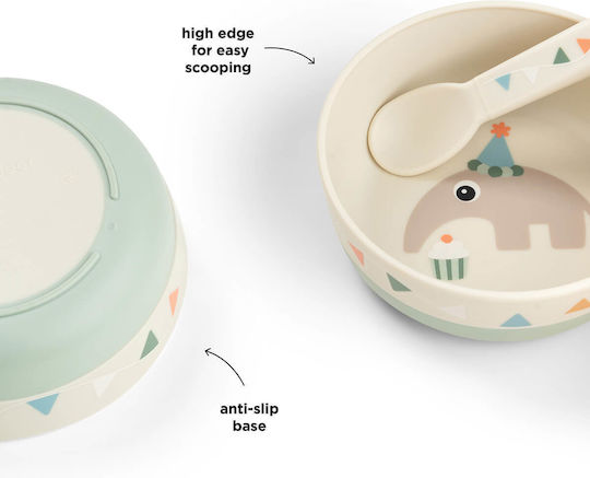 Done by Deer Kids Food Bowl Plastic Beige