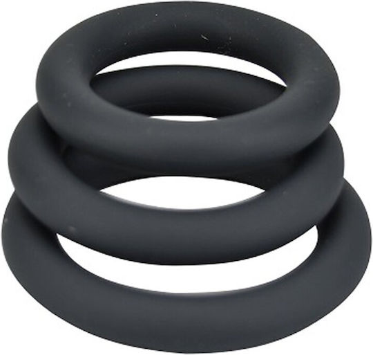 Loving Joy Set Ringe Schwanz & Hoden Silikon Gray 3Stück
