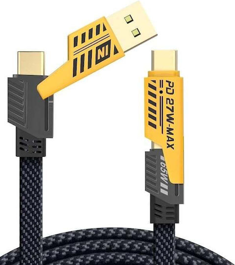 4in1 Multi Charging Cable Super Fast-pd 27w Usb 65w 1.5 Meters