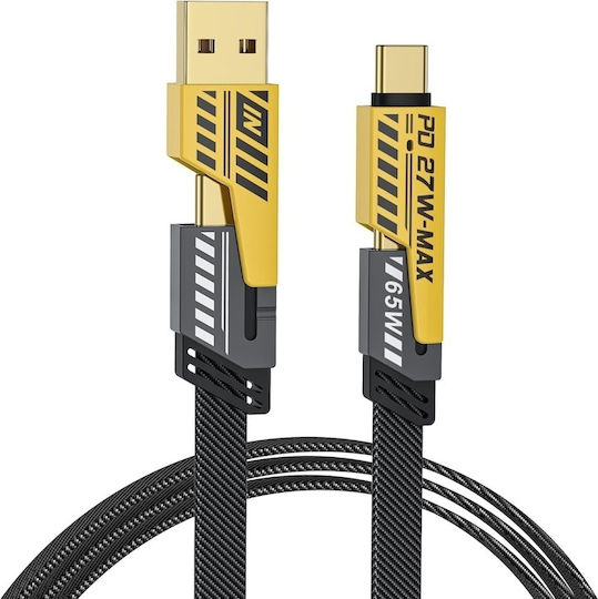 Vielseitiges 4in1 Super Schnelles-pd 27w Lade Kabel USB 65w 2 Meter