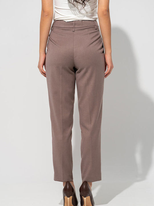 Megan Pantaloni Dama Maro Costum în Linie Tapered
