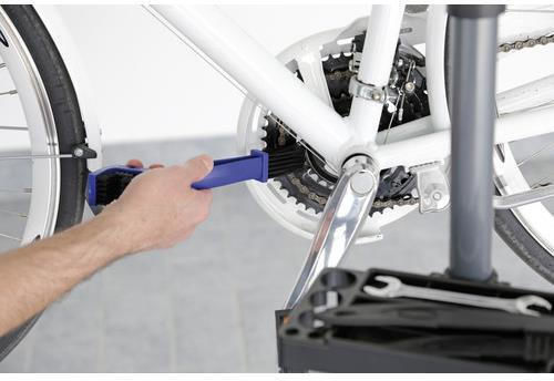Double Chain Cleaning Brush Bicycle 2 Functions Front Rear - L9482.0 Lampa Red