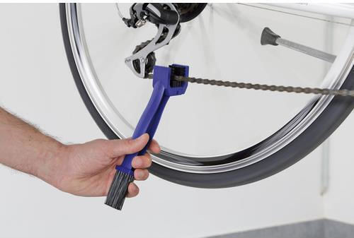 Double Chain Cleaning Brush Bicycle 2 Functions Front Rear - L9482.0 Lampa Red