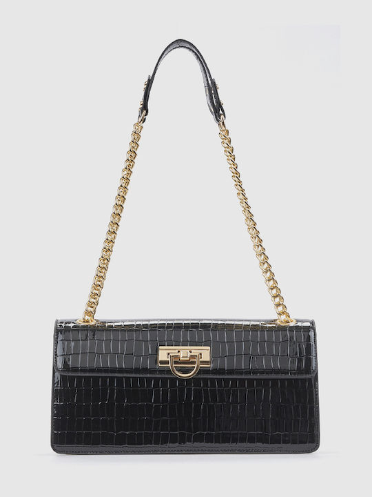 Women's Black Flap Bag