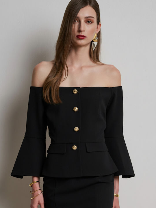 Midi Abendkleid Schwarz
